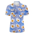 thumbnail image 4 of QIJUNTUO Short Sleeve Shirts for Somen Women Cotton Shirt Printed Fashion Down Shirts Casual Tops Short Sleeve Blouse, 4 of 4
