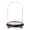 Walnut Wood Veneer Base, variant on Plymor 8" x 12" Glass Display Dome Cloche (Black Wood Veneer Footed Base)