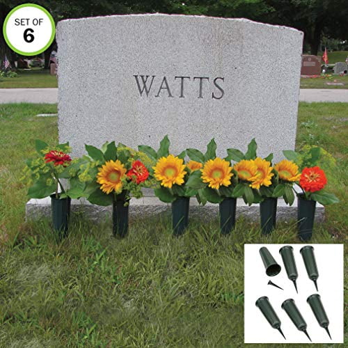 Evelots Cemetery Grave Cone Vase for Fresh/Artificial FlowersSturdy