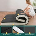 thumbnail image 5 of Japanese Floor Mattress, Futon Mattress, Foldable & Portable, Roll Up Mattress Tatami Mat Sleeping Pad with Storage Bag, 5 of 14