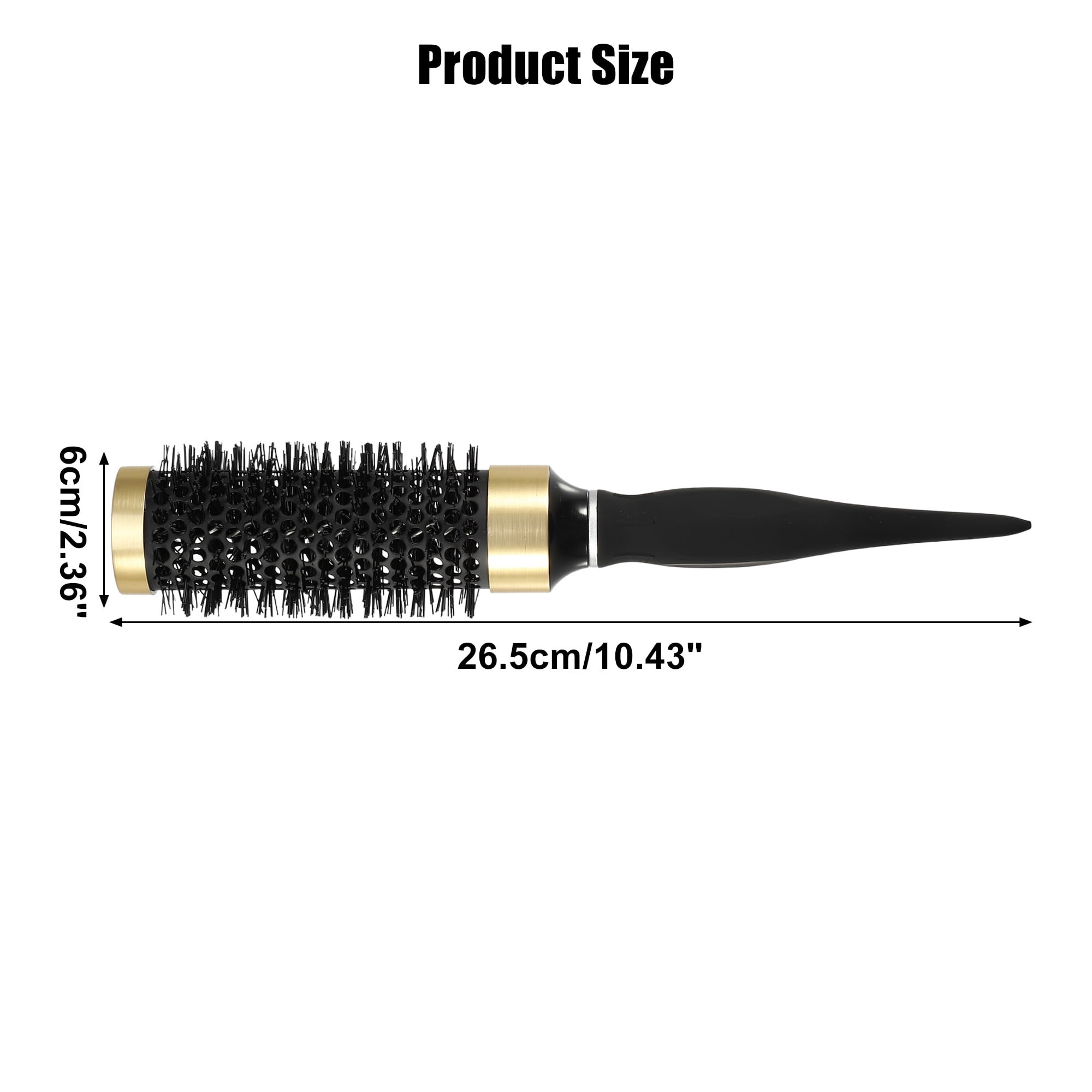Unique Bargains Round Hair Brush Nano Thermal Ceramic for Hair Drying Styling 40mm