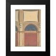 thumbnail image 2 of Jules-Edmond-Charles Lachaise 11x14 Black Modern Framed Museum Art Print Titled - Design for Elevation of Gallery Bay, Deepdene, Dorking, Surrey (1875-79), 2 of 5