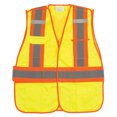 thumbnail image 2 of CSA Compliant High Visibility Surveyor Vest, High Visibility Lime-Yellow, Large, Polyester, CSA Z96 Class 2 - Level 2, 2 of 2