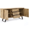 thumbnail image 3 of Simpli Home Lowry Solid Acacia Wood Sideboard Buffet in Golden Wheat, 3 of 7