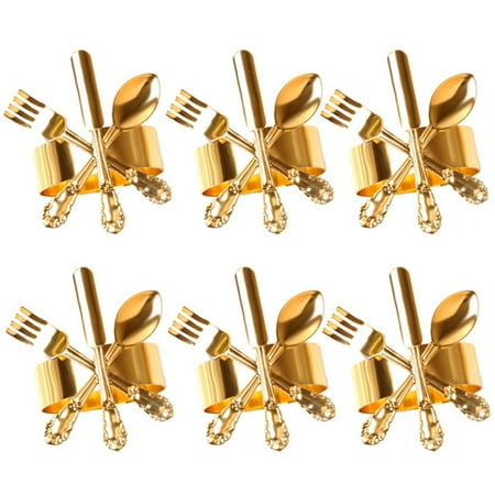 

Napkin Rings Set Napkin Ring Holders Napkin Buckle Wedding Party Dinner Christmas Table Decor-Gold