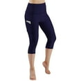 thumbnail image 2 of GEWSEY Cotton Modal Capri Leggings | Super Soft | Lightweight Navy, M, 2 of 7