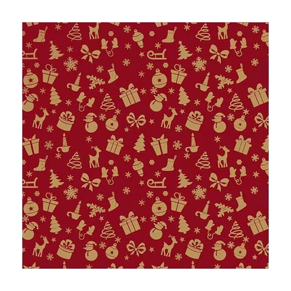 Lilixerw Christmas Gift Wrapping Paper 20 Sheets,DIY Red Holiday Wrapping Paper with Snowflakes & Reindeer Patterns for Gift Boxes & Party Supplies,22.05x20.87in