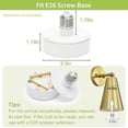 thumbnail image 3 of E26 Base Battery Operated Light Bulb, 2 Pack Battery Powered Light Bulbs, Wireless Battery Light Bulb, Remote Control Light Bulbs, 3 of 5