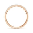 thumbnail image 2 of ANGARA Lab Grown Prong-Set Diamond Criss Cross Ring for Women in 14K Rose Gold (Size-1.15mm | 0.27 ct) | April Birthstone Jewelry for Her | Lab-Grown Diamond Engagement Rings, 2 of 4