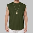 thumbnail image 2 of Gibobby Men Tank Tops Casual Sleeveless Shirts for Men Vintage Distress Washed V Neck Button Henley Gym Tops(XL,AG), 2 of 6