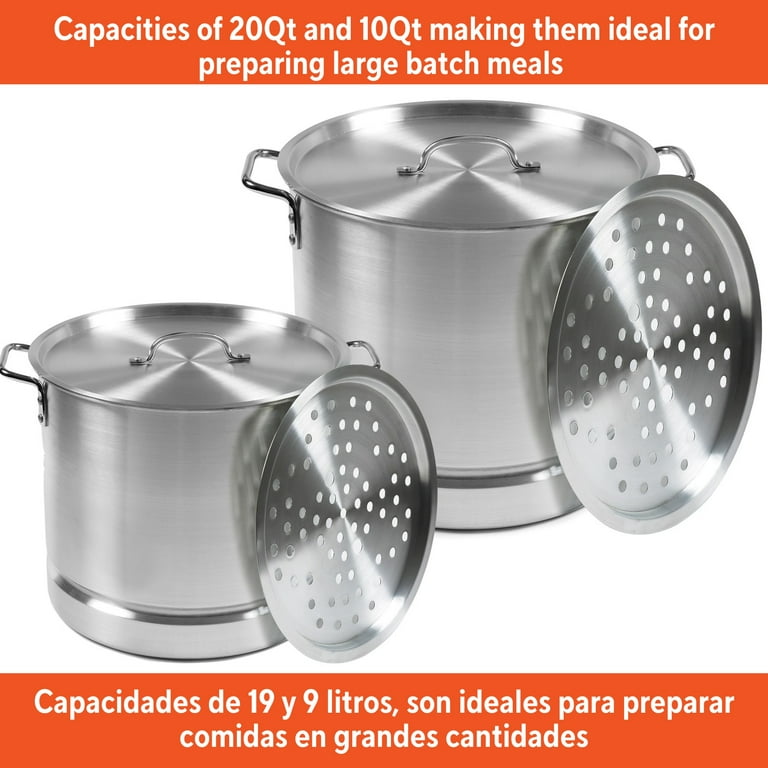 IMUSA 28qt Aluminum Steamer - Walmart.com IMUSA 28qt Aluminum Steamer - Walmart.com