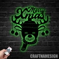 thumbnail image 4 of Craftnamesign Christmas Reindeer Metal Wall Art, Christmas Deer Sign, Merry Christmas Sign, 4 of 5