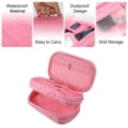 thumbnail image 4 of Unique Bargains Cosmetic Bag Travel Makeup Bag Cosmetic Brush Organizer Storage Bag for Women Pink 7.87"x4.72"x3.15", 4 of 7