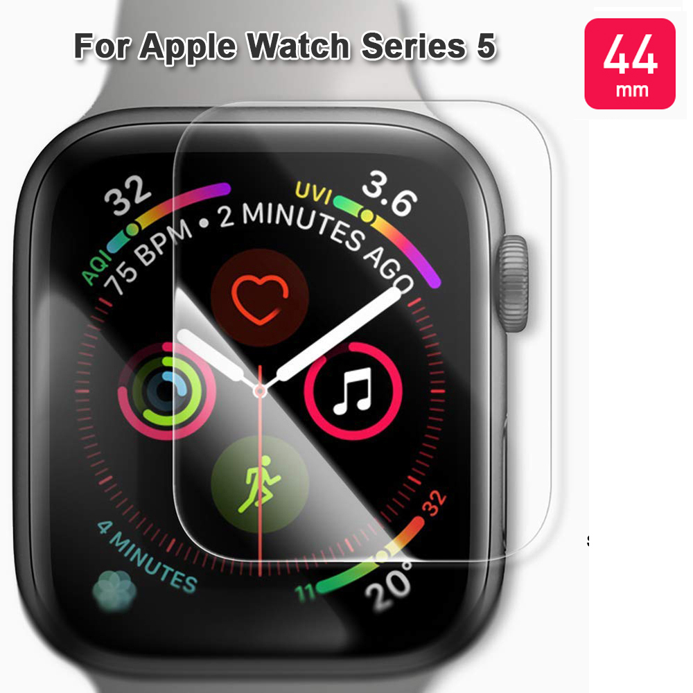For Apple Watch Series 5 Glass Screen Protector [44mm],iClover 9H