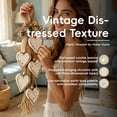 thumbnail image 4 of DLMCUH Rustic Hanging Heart Wall Decor Coastal Themed Five Hearts Wall Hanging with Wooden Beads Jute Rope for House Entryway Living Room Decor, 4 of 7