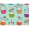 thumbnail image 1 of Pack of 1, Teal Banner Year Wrapping Paper 24" x 833', Full Ream Roll for Holiday, Party Favor, Kid's Birthday, Event Celebration, Made in USA, 1 of 1