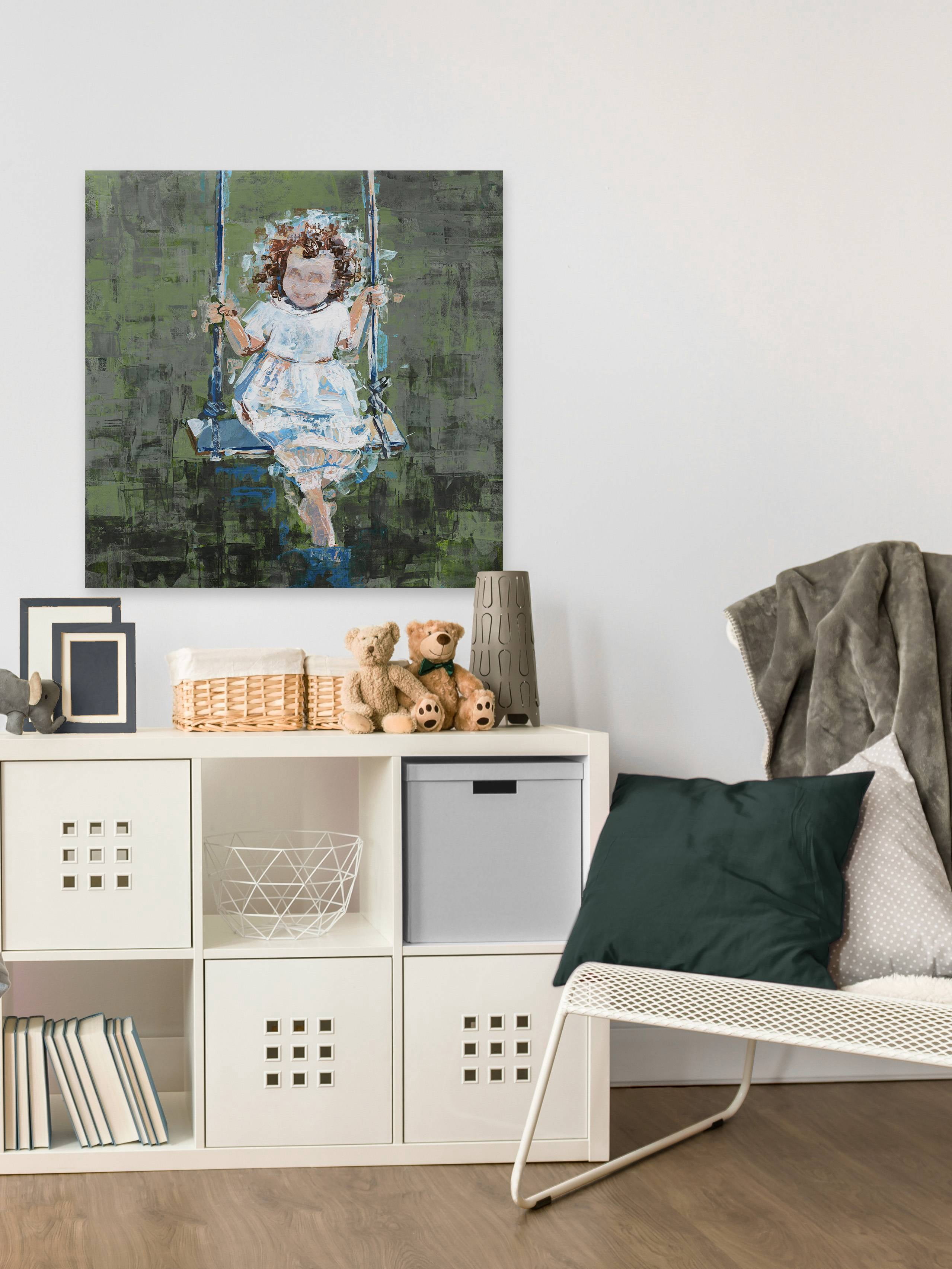 Parvez Taj Happy Swing Canvas Wall Art