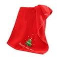 thumbnail image 1 of WLOELOEW Red Christmas Towel With Santa Claus And Tree Design Gift Towel For Adults Polyester Material 30.7 X 18.8 Inches Decorative And Practical Christmas Towel Red, 1 of 6