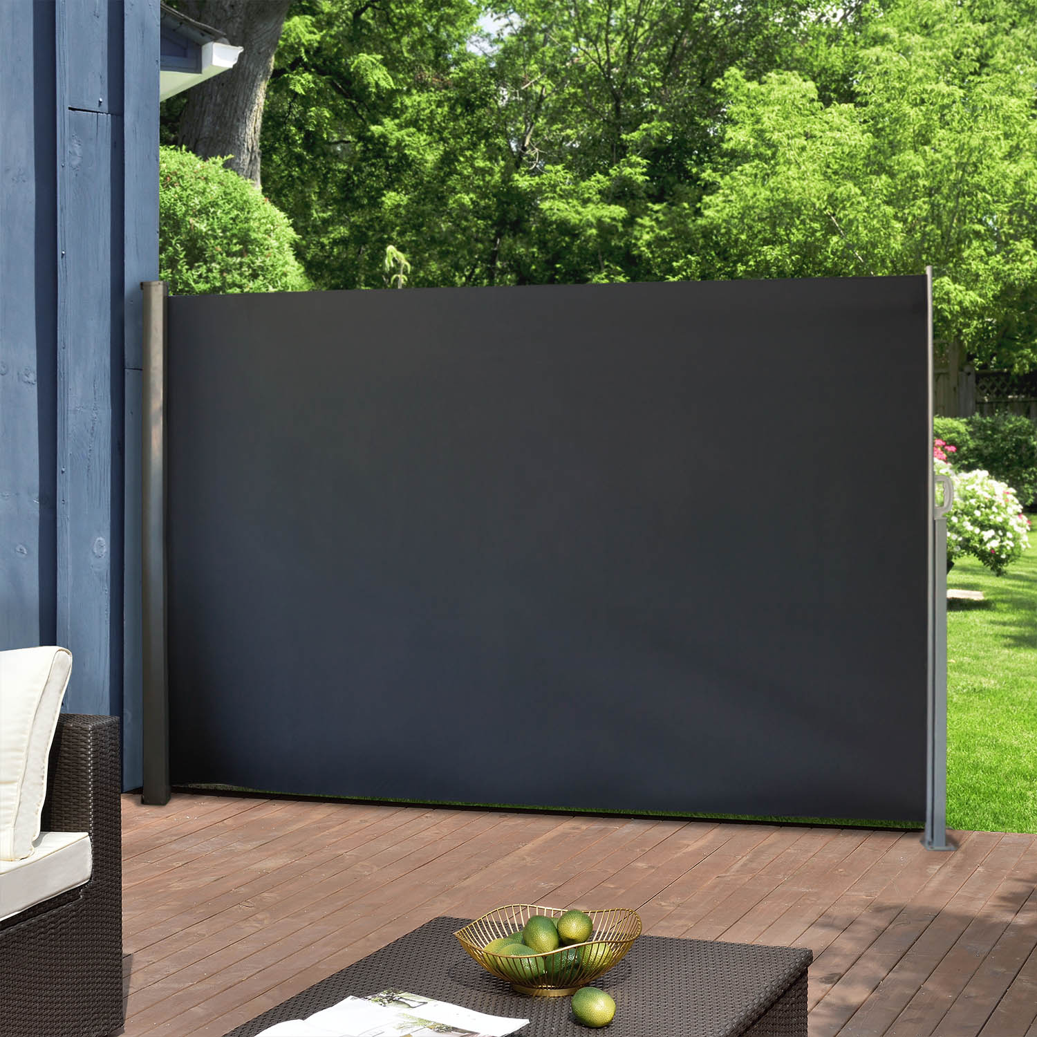 Kinbor 9.8ft x 5.9ft Retractable Folding Sliding Side Awning Fence