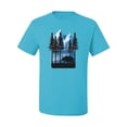 thumbnail image 2 of Wild Bobby, California Cali Bear Redwoods, Animal Lover, Men Graphic Tees, Light Turquoise, X-Large, 2 of 3