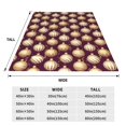 thumbnail image 3 of Fuzoiu Golden Christmas Balls Print Ultra-Soft Micro Fleece Blanket,All Seasons Flannel Throw, Lightweight Blanket for Bed, Sofa, Couch, Movie Night, Camping, and Travel-50"x40", 3 of 7