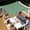 Dark Green, variant on 59X39Inches Polyester Sun Shade Cloth With 4Pc Pull Cord Sun Shade Sail With Grommets Sun Screens For Patio Outdoor Garden(Grey-1X1.5M)