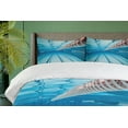 thumbnail image 4 of Ambesonne Hobby Duvet Cover Sets, Swimming Pool Sports View, 2-King, Sky Blue, 4 of 6