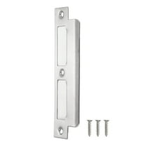 Uxcell 155mm x 35mm 201 Stainless Steel Door Latch Deadbolt Strike Plate, Silver
