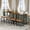 Brown, variant on Set of 2 Bar Table, 42.5 Inch Metal Narrow Kitchen Table with Industrial Style for Small Space Dining