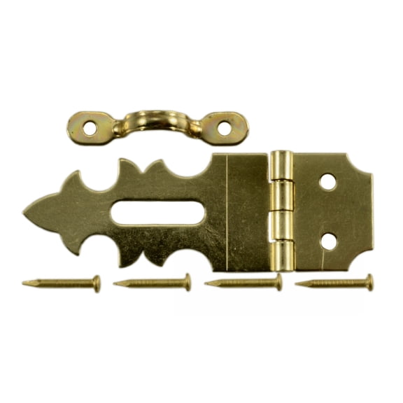 5/8" x 1-7/8" Solid Brass Hasps (5 pcs.)