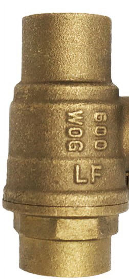 THEWORKS® Brass Full Port Ball Valve, 1-1/4" SWT x SWT