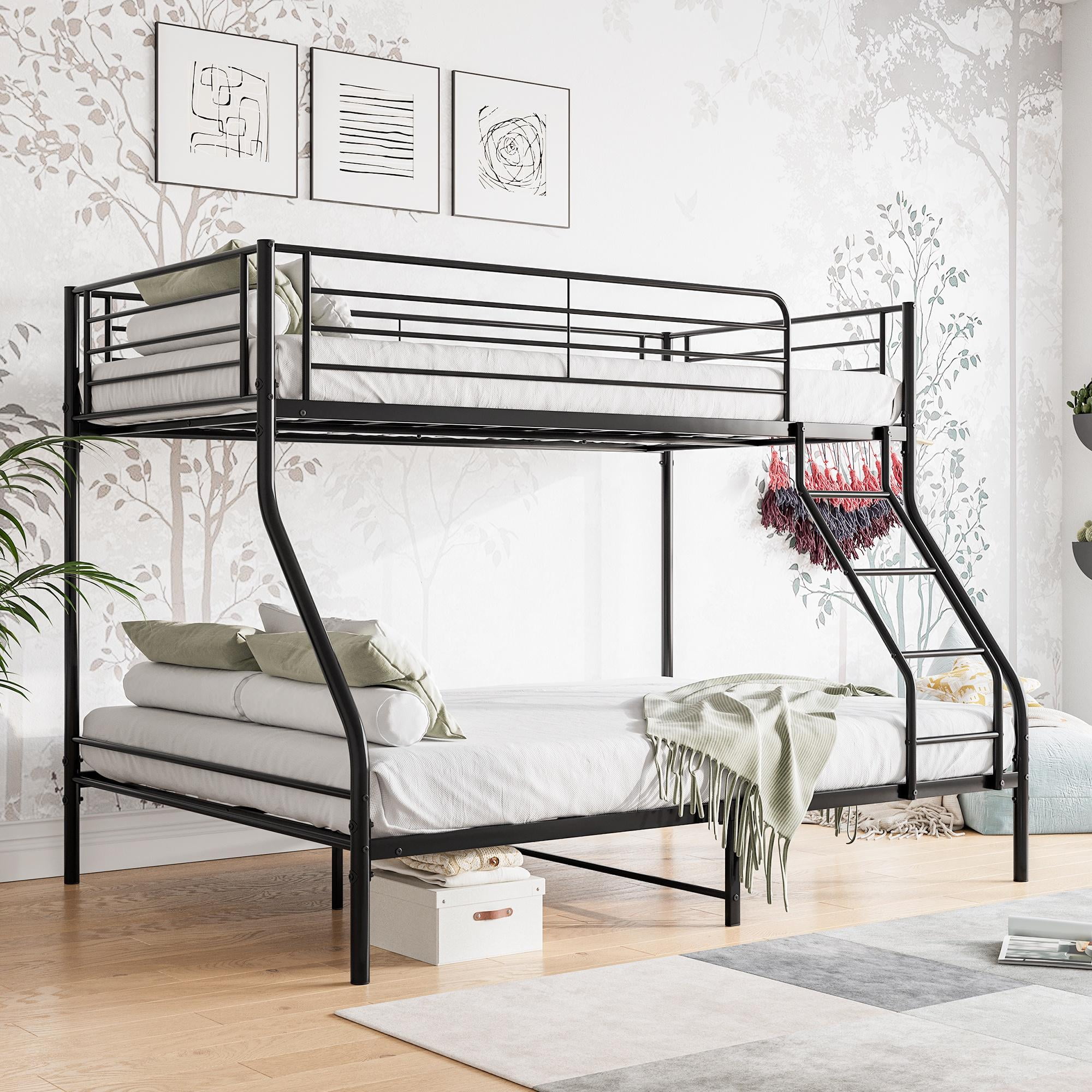 Full size top metal bunk beds