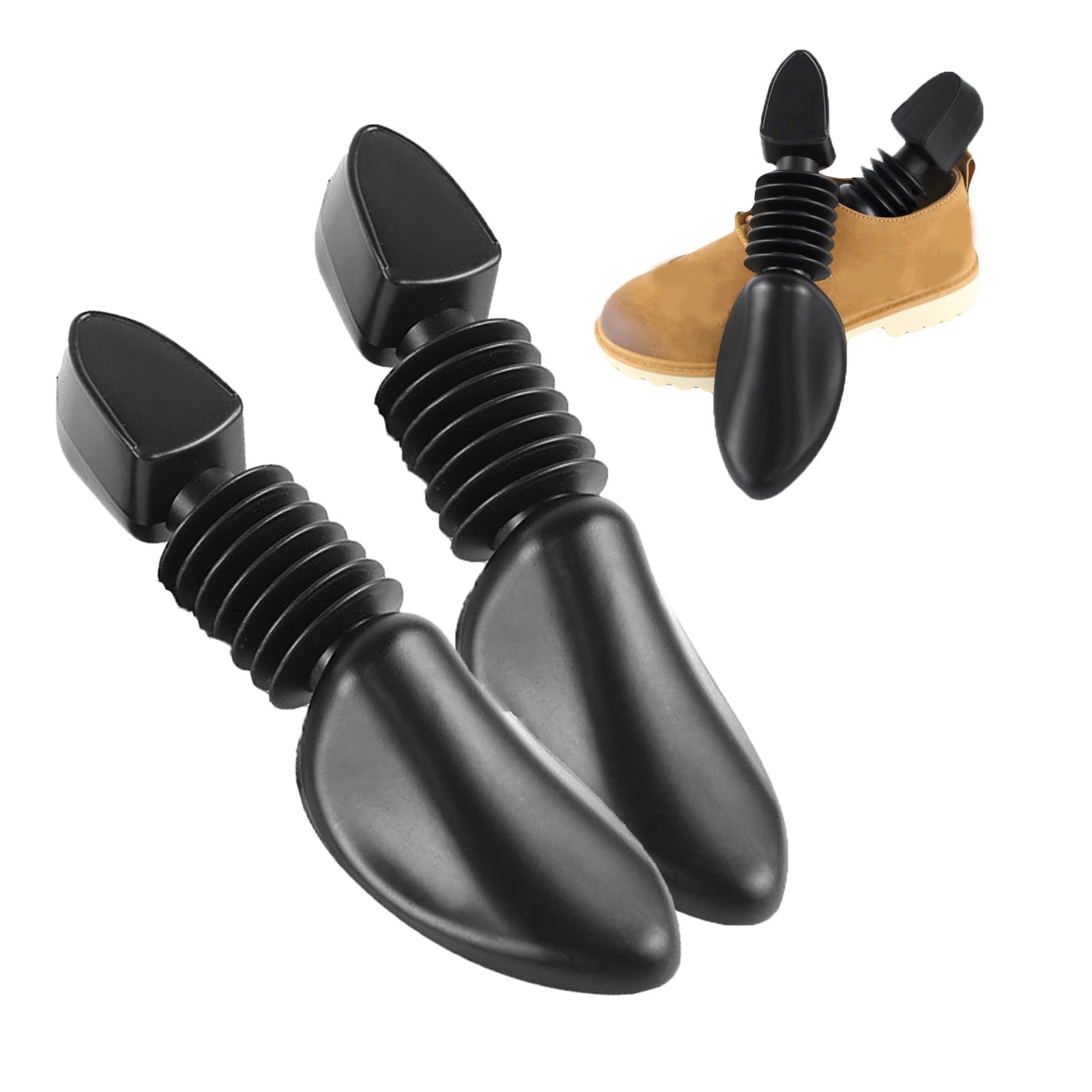 Fashion Gift! MIARHB 2Pcs Plastic Shoe Tree Adjustable Telescopic Shoe