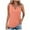 Orange, variant on Uaswgudfs Women's Casual Eyelet Tank Top - Breathable Summer Sleeveless Shirt with Flowy Fit for Beach Vacation