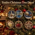 thumbnail image 7 of New 6 PCS Christmas Decor Diamond Painting Christmas Ornaments, Diamond Art Kits for Adults, Pearl Wooden Hanging Pendant DIY Craft Kit,Home Party Gift for Adults (Xmas Cats) (Xmas Cats), 7 of 7