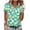Z08 Green, variant on Mifsaly Womens Golf Shirts Short Sleeve Quarter Zip V Neck Athletic Top Abstract Print Tennis Running Cotton T-Shirt Breathable Workwear 2026 M