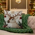 thumbnail image 5 of Ireezec Christmas Pillow Cover Holiday Decoration Linen Throw Pillow Ca for Sofa Couch Bedroom Living Room Home Decor Festive asonal Accent, 5 of 6