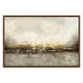 thumbnail image 5 of IDEA4WALL Framed Canvas Wall Art Dramatic Golden Landscape by The Sea on a Cloudy Day Coastal Ocean Oil Painting Abstract Modern Closeup for Living Room, Bedroom, Office - 24"x36" Natural, 5 of 5