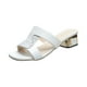 thumbnail image 1 of Amzcrzy Zapatos de mujer,Zapatos de mujer,Zapatillas de mujer, Sandalias informales con punta abierta y estampado de serpiente para mujer, zapatos de tacón grueso de verano Sandalias Mujer Zapatillas, 1 of 5