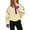 Yellow, variant on PUWEI Women's Fleece Sherpa Pullover Oversized Half-Zip Sweatshirt Warm Fuzzy Sweater with Pockets