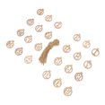 thumbnail image 3 of ORDDIART 24Set Wooden Number Crafts For Photography Lovers Beige Round Christmas Carving Pendant, 3 of 8