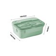 thumbnail image 3 of Gosuguu Large 3-Compartment Leakproof Bento Lunch Box with Utensils for Adults, Microwave and Freezer Safe, 3 of 8