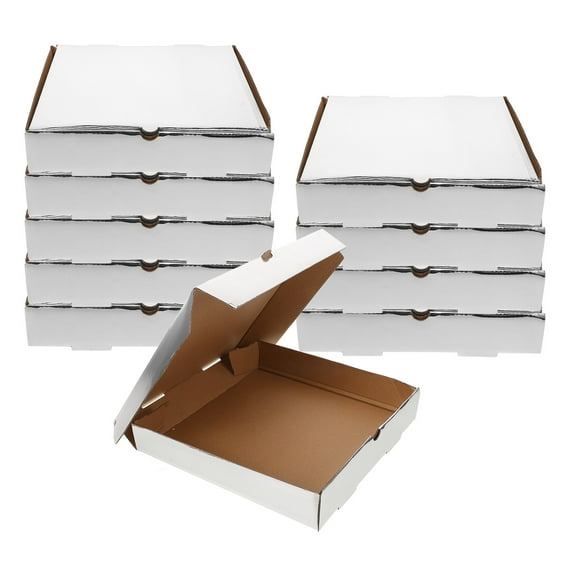 WHAMVOX  10 Pcs Restaurant Pizza Boxes for Packaging Containers Small Coffee