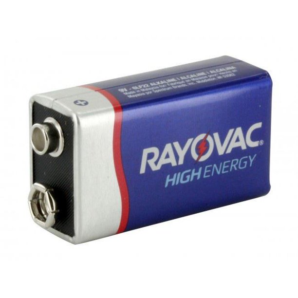Rayovac RAYOVAC9VA1604 9V High Energy Alkaline Battery with Snap
