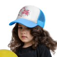 thumbnail image 3 of PAYOHTO Kids Vintage Garden Natura Baseball Hat Back Adjustable Mesh Breathable Hats Sky Blue Trucker Cap Outdoor Fishing Sun Caps for Boys or Girls ages 4-10, 3 of 9