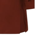 thumbnail image 6 of Women’s Beach Vacation Top V-Neck 3/4 Sleeve Linen Blend Flowy Tunic Blouse Coffee XXXXXL, 6 of 7
