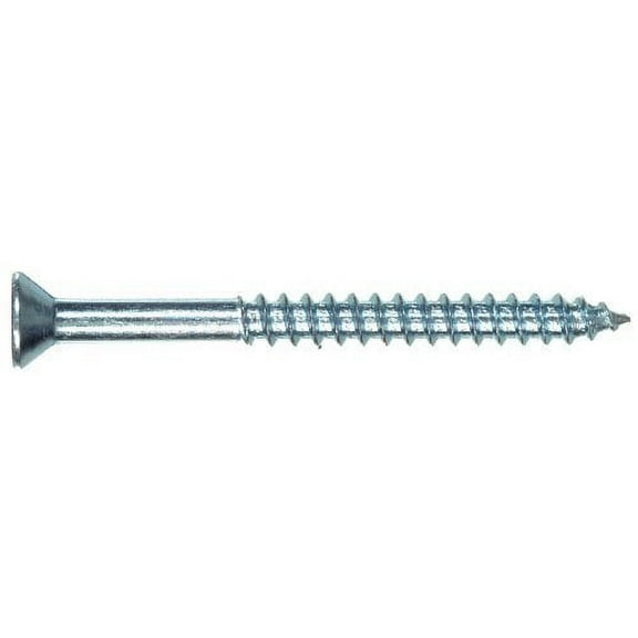 Hillman No. 10 x 2-1/2 in. L Phillips Zinc-Plated Wood Screws 6 pk