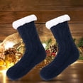 thumbnail image 2 of OugPiStiyk Womens Winter Super Soft Warm Cozy Fuzzy Fleece-Lined with Grippers Slipper Socks, Health & Beauty Care Products, 2 of 2