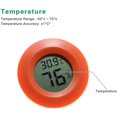 thumbnail image 1 of Mini práctico termómetro digital redondo interior higrómetro temperatura ambiente Afortunado Sencillez, 1 of 2