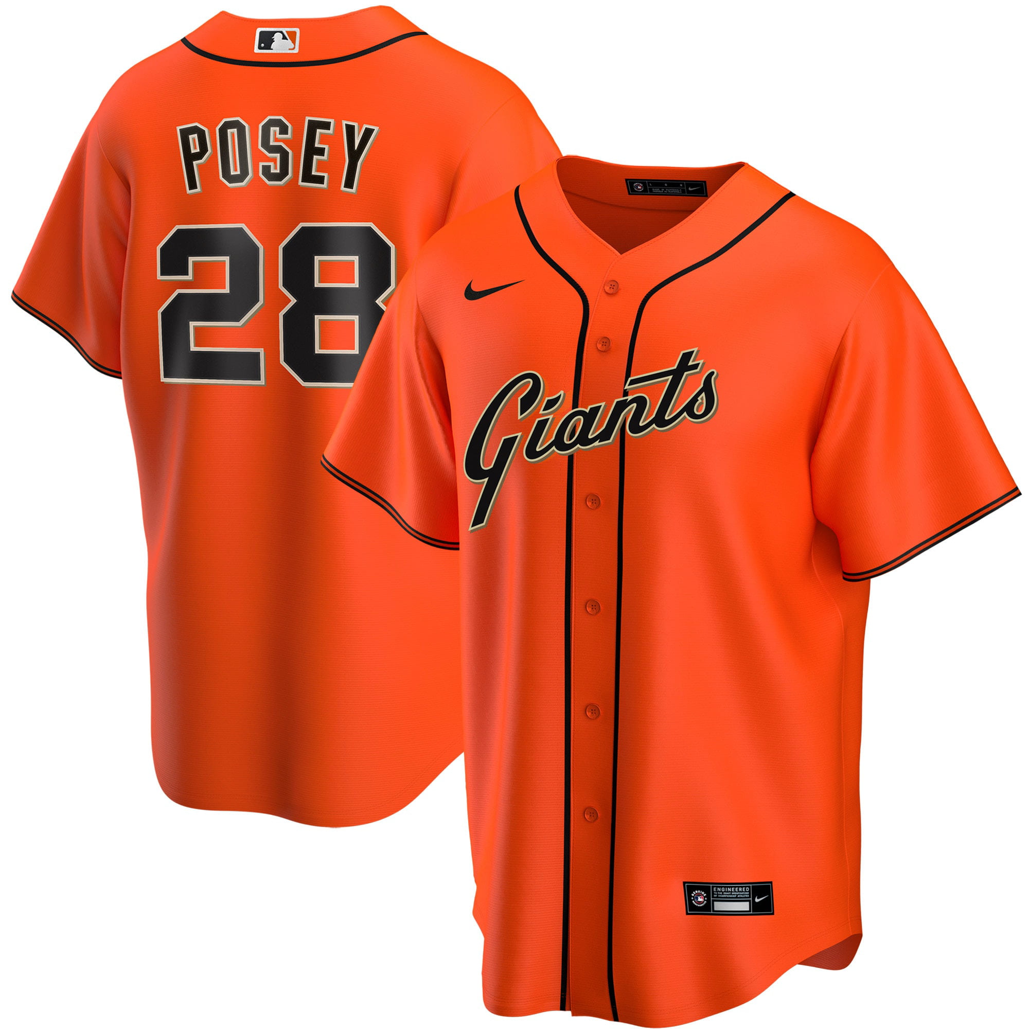 buster posey black jersey